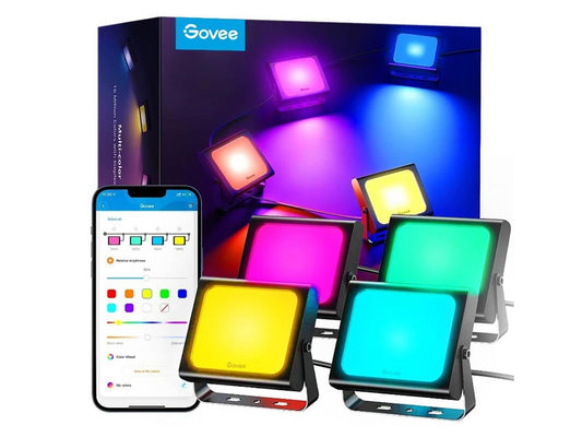 Govee RGBICWW LED Smart Flood Lights