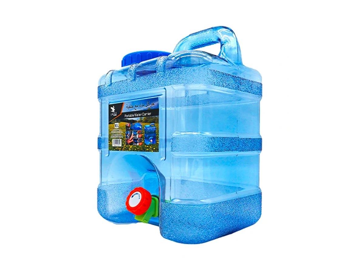 Alaysh Al Baraka Bucket - 12 Liter Transparent Blue (AS-IS) - Zayoom