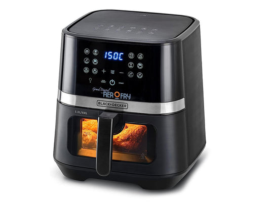 BLACK+DECKER 12-in-1 Touch Screen Air Fryer - 5.6L Basket 1800W - Zayoom