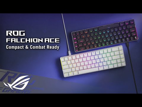 ASUS ROG Falchion Ace 65% RGB ROG NX Red Switch Mechanical Keyboard - White - AR