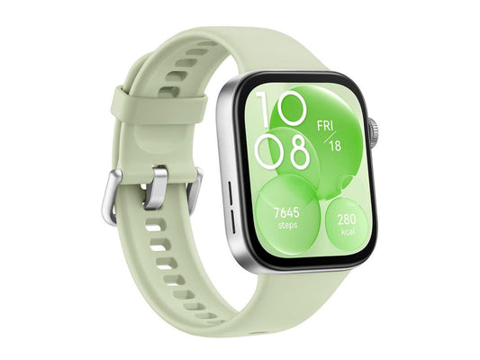 Huawei Watch Fit 3 - Aluminum Body - Silicone Strap Green