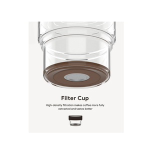iCafilas Portable Cold Brew Coffee Maker 300ml Borosilicate Glass Dripper With Stainless Steel Filter