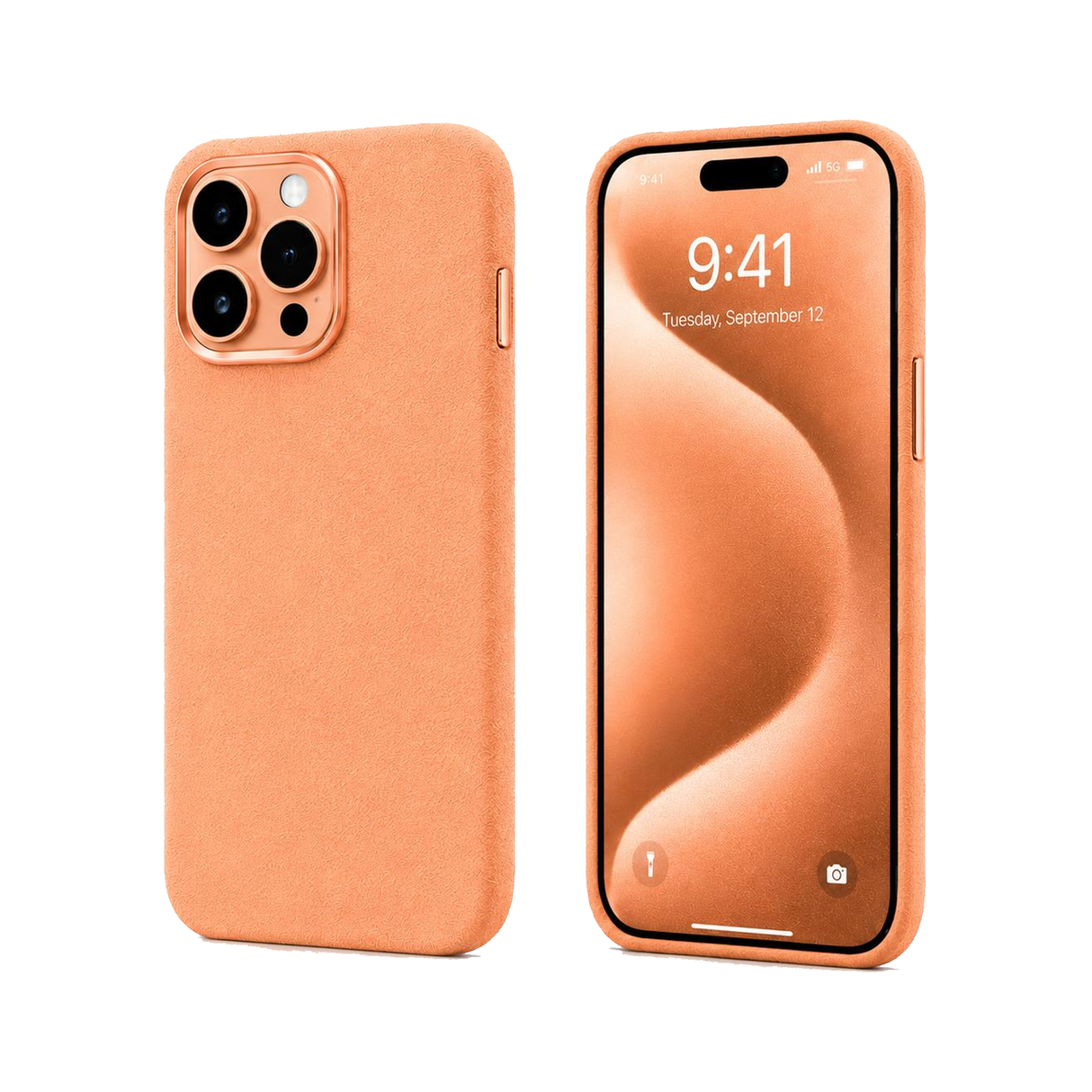 Spectre iPhone 14 Pro Max - Alcantara Case - Orange