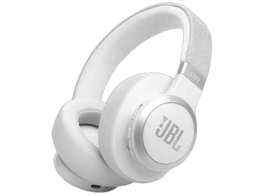 JBL Live 770NC Wireless Over-Ear Noise Cancelling Headphones - White