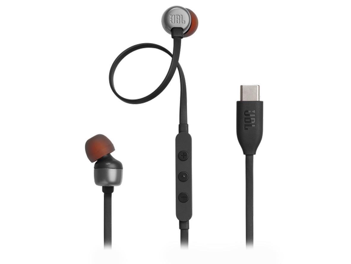 JBL Tune 310C Wired Type C HI-RES IN-Ear Headphones - Black - Zayoom