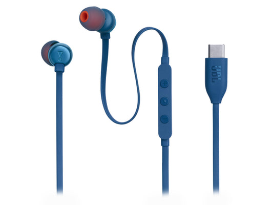 JBL Tune 310C Wired Type C HI-RES IN-Ear Headphones - Blue