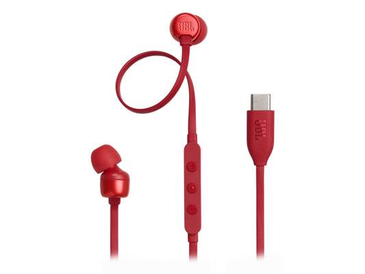 JBL Tune 310C Wired Type C HI-RES IN-Ear Headphones - Red