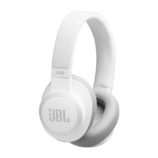 JBL Live 650BTNC Wireless Over-Ear Noise-Cancelling Headphones - White