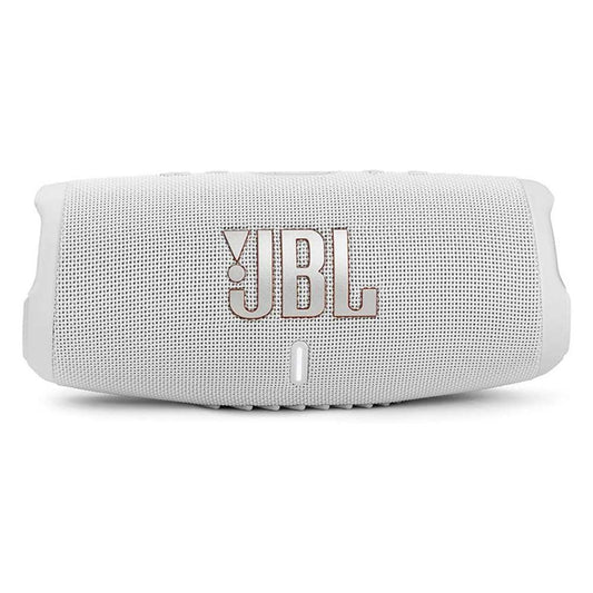 JBL Charge 5 Portable Waterproof Speaker With Power Bank - White