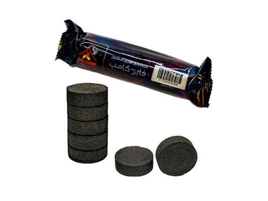 Alaysh Fire Camp Bakhor Charcoal Black Highly Flammable - 50 Pieces - 33Gm (AS-IS)