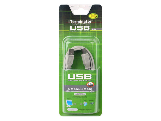 Terminator USB Printer Cable - 1.5M