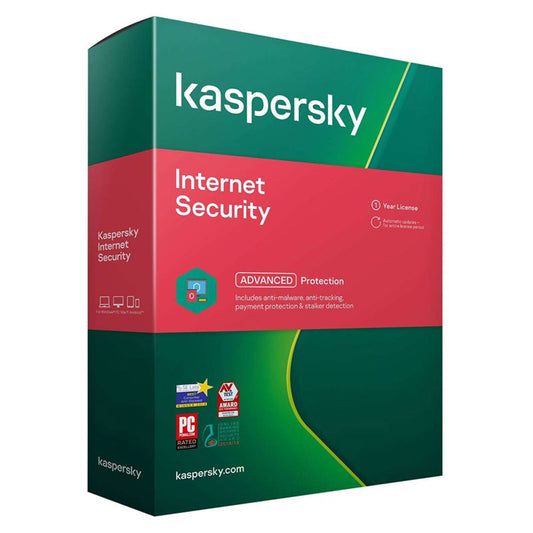 Kaspersky Internet Security 2021 - 2 Devices / 1 Year / DVD