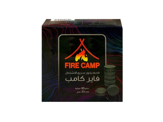 Alaysh Fire Camp Bakhor Charcoal Black Highly Flammable - 50 Pieces - 33Gm