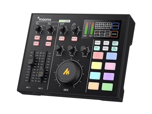 Maonocaster All-In-One Podcast Production Studio - Black