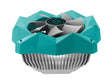 Iceberg Thermal IceFLOE T95 Extrusion Aluminum Heatsink CPU Cooler With 92mm PWM Fan - Zayoom