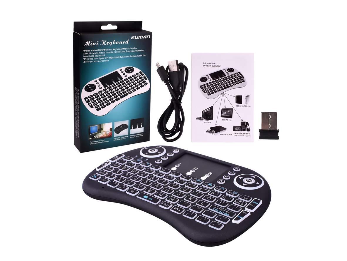 NHE Backlit Mini Keyboard Touchpad Mouse - Zayoom
