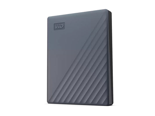 محرك الأقراص الصلبة المحمول WD My Passport سعة 2 تيرابايت من Western Digital يعمل بمنفذ USB-C