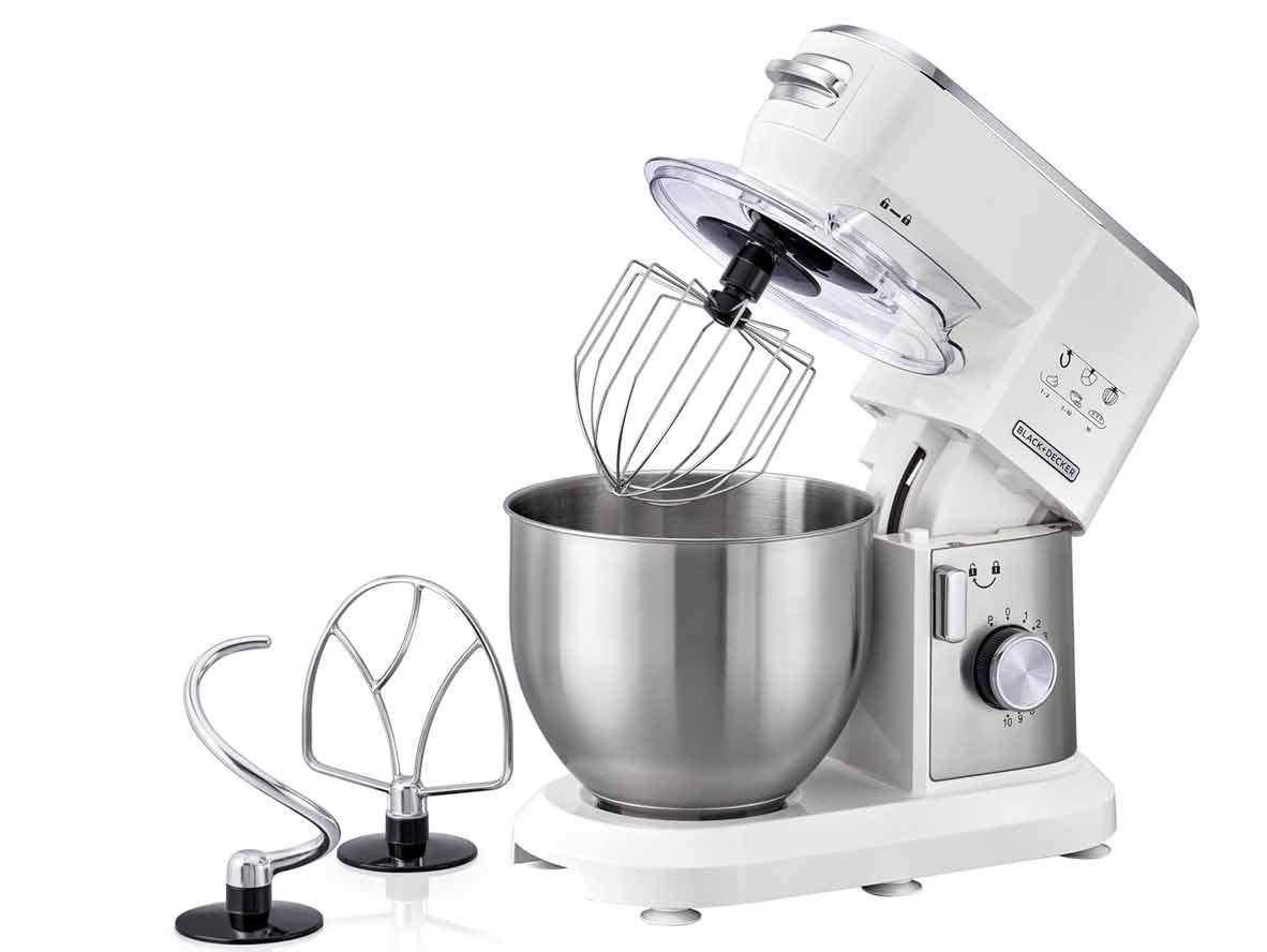 BLACK+DECKER Multifunction Stand Mixer Kitchen Machine 6L - 10 Speed - 1000W - Zayoom