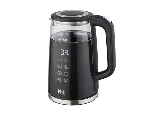 NHE Digital Glass Kettle - 1.7L - 2200W - Black