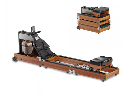 Kingsmith Foldable Water Rowing Machine - ‎Brown