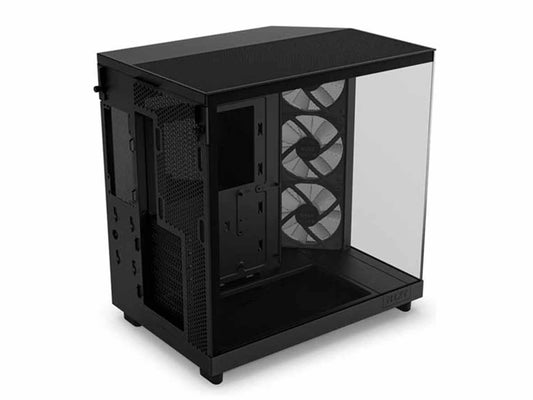 NZXT H6 Flow RGB Compact Dual-Chamber ATX Mid Tower Case - Black