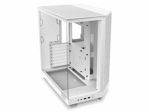 NZXT H6 Flow Compact Dual-Chamber ATX Mid Tower Case - White - Zayoom
