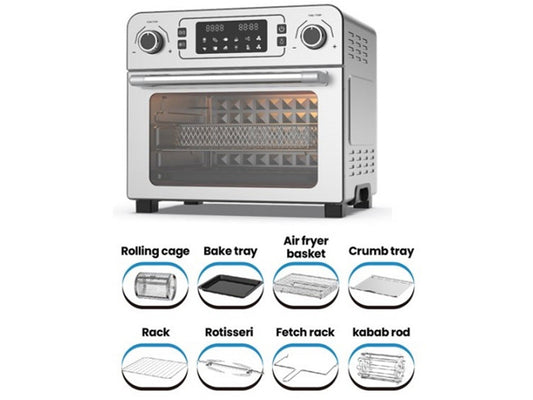 Orca 23L Digital 3 Rack Air Fryer Oven 1700W