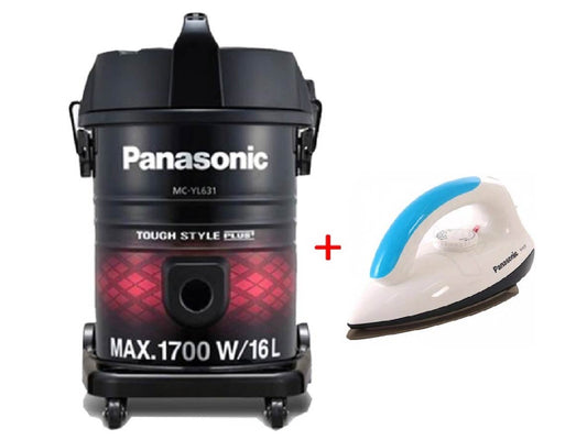 Panasonic Tough Style Plus+ Vacuum Cleaner & Electric Dry Iron -1000W