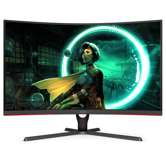 AOC 32 Inch QHD HDMI 2.0 165Hz Curved Gaming Monitor - CQ32G3SE - Black