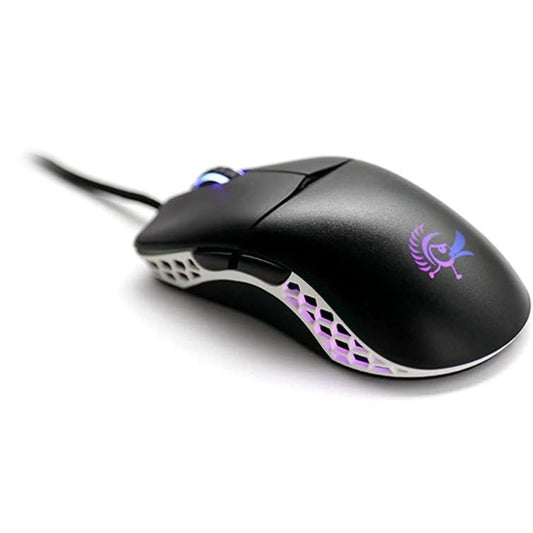 Ducky Feather Huano Switch ABS Wired Mouse - Black & White