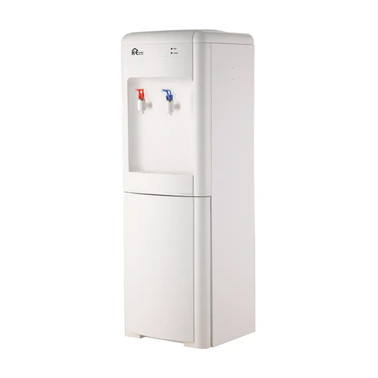 Home Elite Water Dispenser Free Standing Hot & Cold 2 Taps - Pipeline White