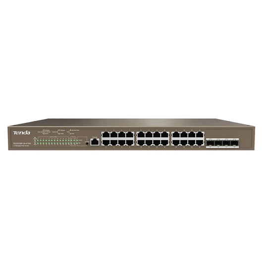 Tenda 24 Port L3 Managed PoE Desktop Switch