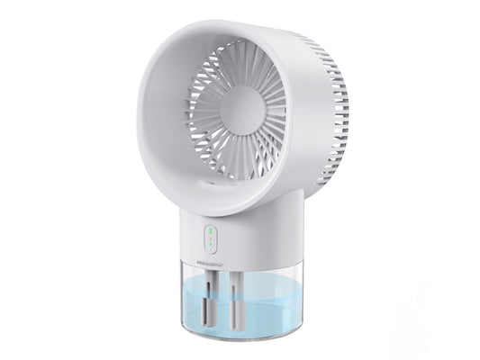 Rockrose Desktop Mini Fan with Humidifier - White