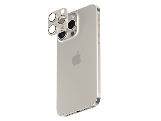 Smartix Premium Aluminium Camera Glass for iPhone 15 Pro/Pro Max - Natural