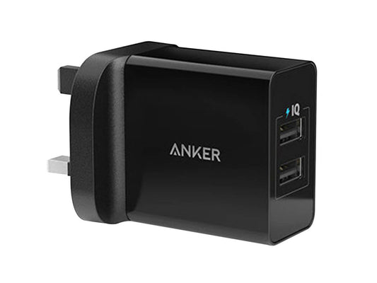 Anker 24W 2Port USB Charger - Black