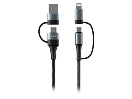 Havit CB6244 USB Cable 4 in 1 - Black