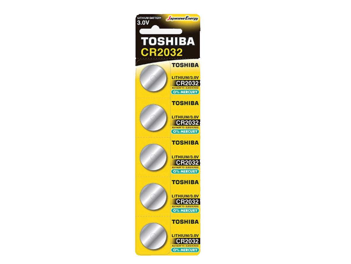 Toshiba Lithium Battery CR2032 Pack Of 5 - Zayoom
