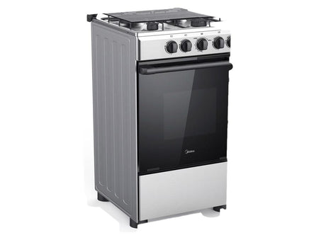 Midea Gas Cooker - 50X55 cm 4 Burner - Silver - Zayoom