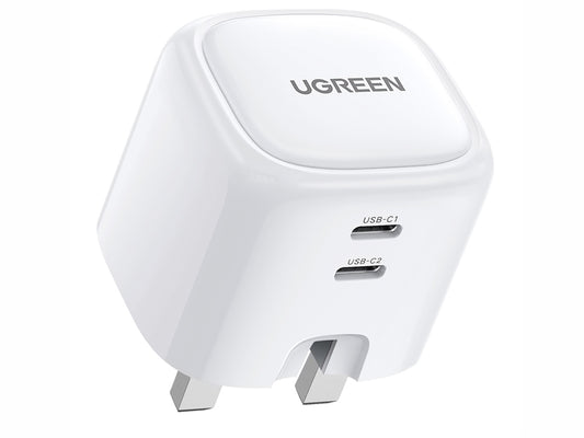 UGREEN 10344 USB-C Fast Charger 40W UK - White