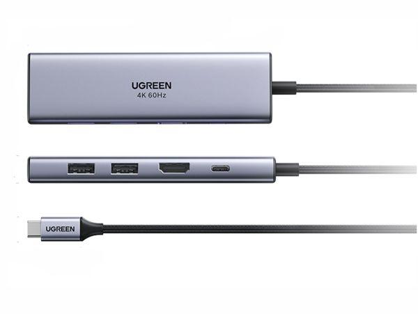 UGREEN 50209 USB Type C to HDMI + USB 3.0*3 + PD Power Converter - Zayoom