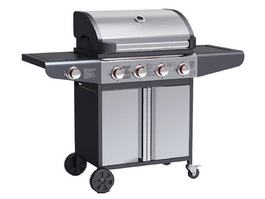 Admiral Gas BBQ Grill - 4 Burners - Black / Grey