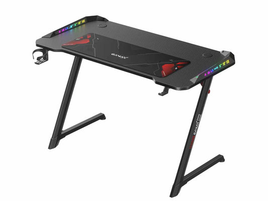 Gamax TD-03 Carbon Fiber RGB Gaming Desk - Zayoom