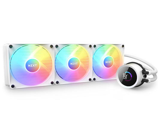 NZXT Kraken 360 RGB - 360mm AIO CPU Liquid Cooler With LCD Display - White