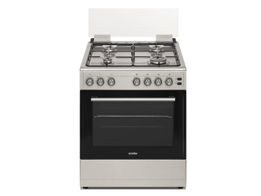 Admiral 4 Burner Stainless Steel Gas Cooker - 60 x 55 cm