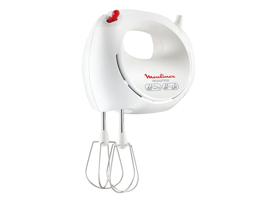 Moulinex Easymax Hand Mixer 2 Rods and 2 Hooks with 5 Speeds - 200W