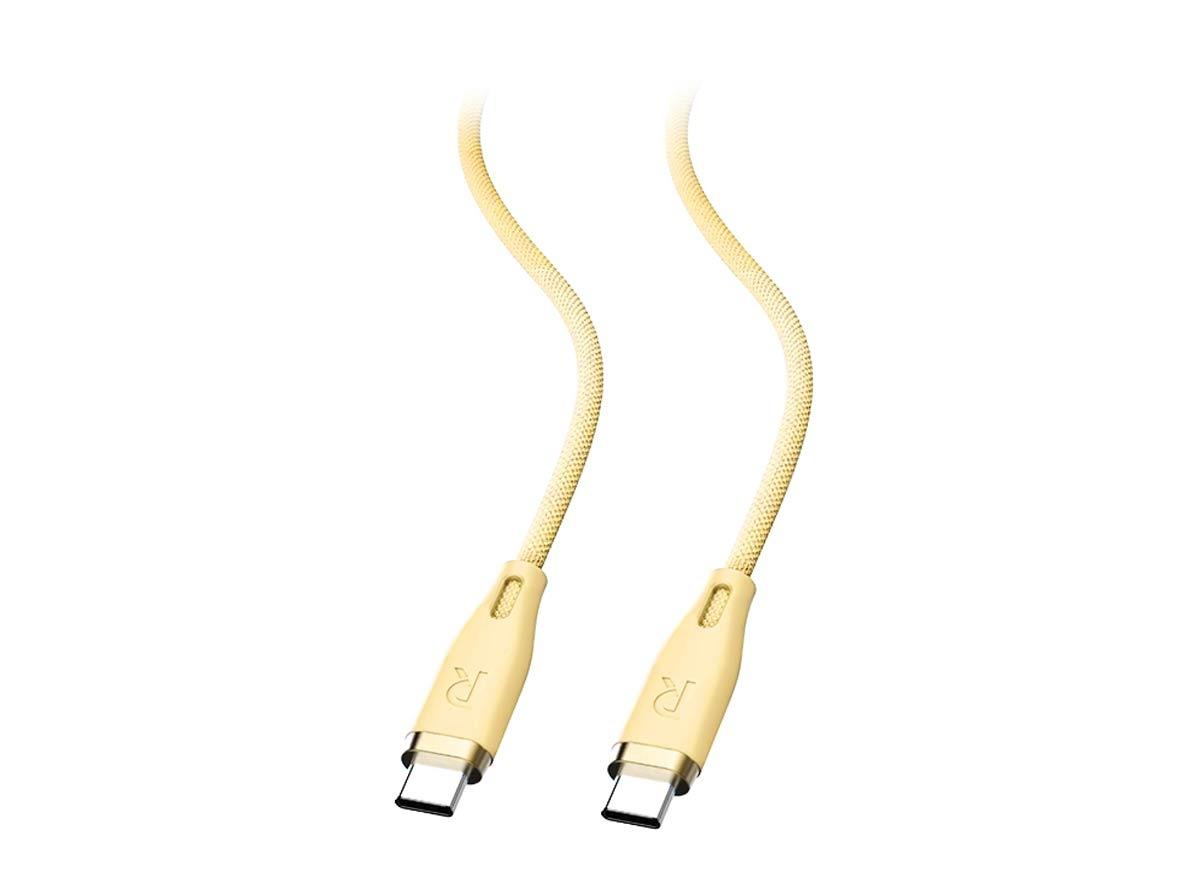 راف باور كابل RP-CB1037 سي-سي 1.2 متر - 60 واط - USB2.0 3A -جولد – زيوم