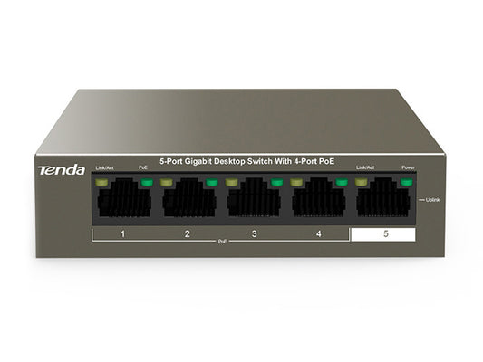 Tenda 5-Port Gigabit Desktop Switch With 4-Port PoE